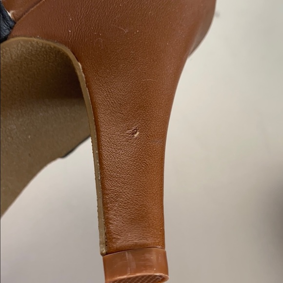 Strappy Two-Toned Heels - Size 6 - Picture 8 of 9